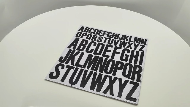 416 Pezzi 8 Fogli Lettere Adesive, 2,5cm 5cm Lettere Adesive Grandi Impermeabili Vinile Lettere Autoadesive per Album di Ritagli Decorazioni Arte Artigianato Poster(Bianco