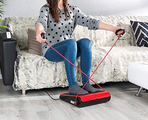 Newgen Medicals Vibrationsplatte: Vibrations-Fußplatte mit 2 Expandern, für Tätigkeiten im Sitzen, 60 W… – Bild 5