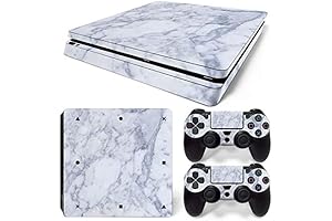 Decal Protective Skin Cover for PS4 Slim Console & Controller - Marble