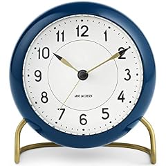 Arne Jacobsen Table Clock, Aluminium, Dark Green, 11 cm product image