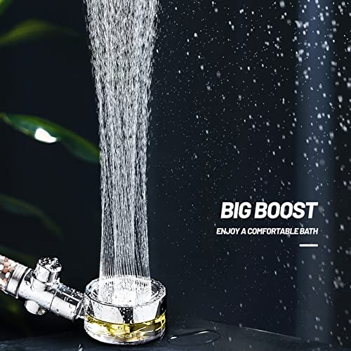 Pommeau de douche haute pression, douchette portable réglable avec pause - 3