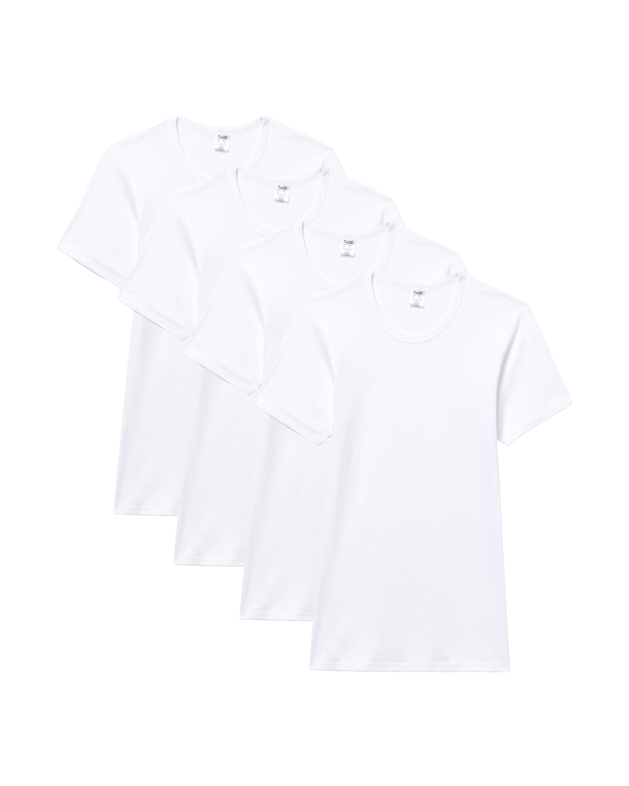 Abanderado Pack Camisetas de Manga Corta Cuello Redondo Clásico Algodón 100% Hombre x4