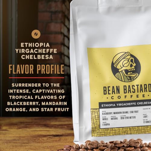 Bean Bastard Ethiopia Chelbesa Café en Grano Tostado Ligero 12oz miniatura 3