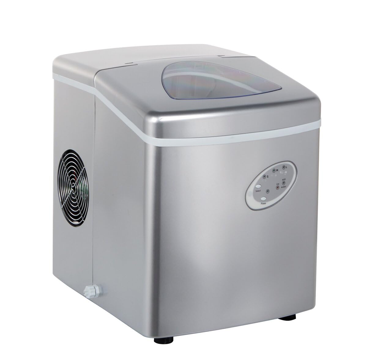 GastroHero Eiswürfelbereiter ECO 15 kg/24h Hohlkegel Eisbereiter 3 Größen Wassertank 3,2 L kompakt Bar Restaurant