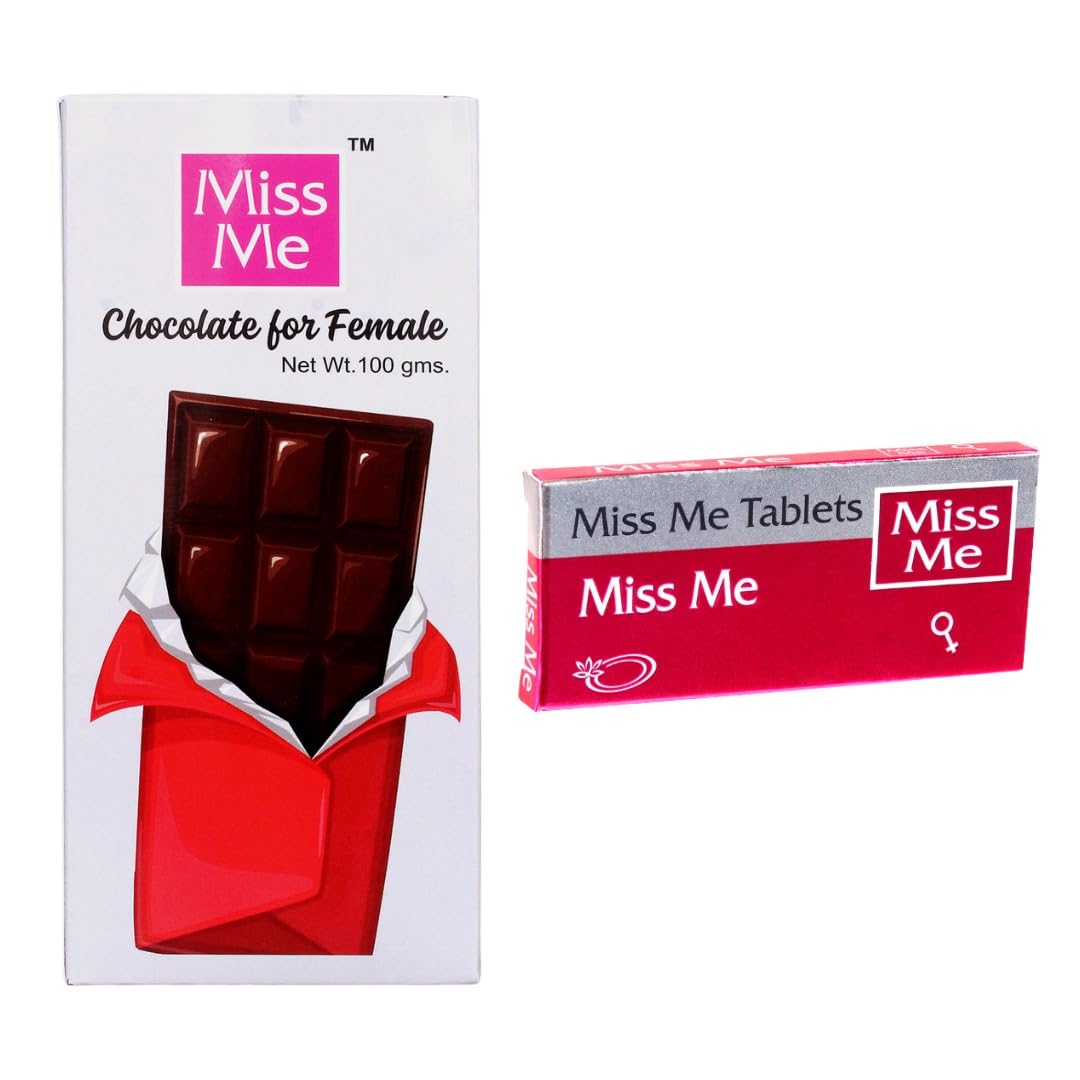 Miss Me Ayurvedic Wellness 6 Tablets and 100g Chocolate for Women-image-36