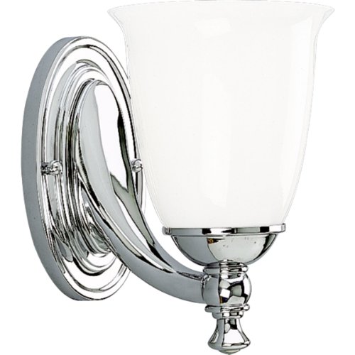 Progress Lighting P3027-15 Contemporary Modern Four Bath from Carisa Collection in Gold, Champ, Gld Leaf Finish Lighting Accessory, 5-5/8-Inch Width x 8-1/2-Inch Height, Polished Chrome