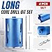 DaduoRi 152mm x 240mm Long Core Drill Bit Set with 240mm,110mm SDS Plus Adaptor & Centre Pilot Bit,Diamond Core Drill Set for Brick Block Masonry Stone,1/2 BSP Thread(For hole 150 mm)