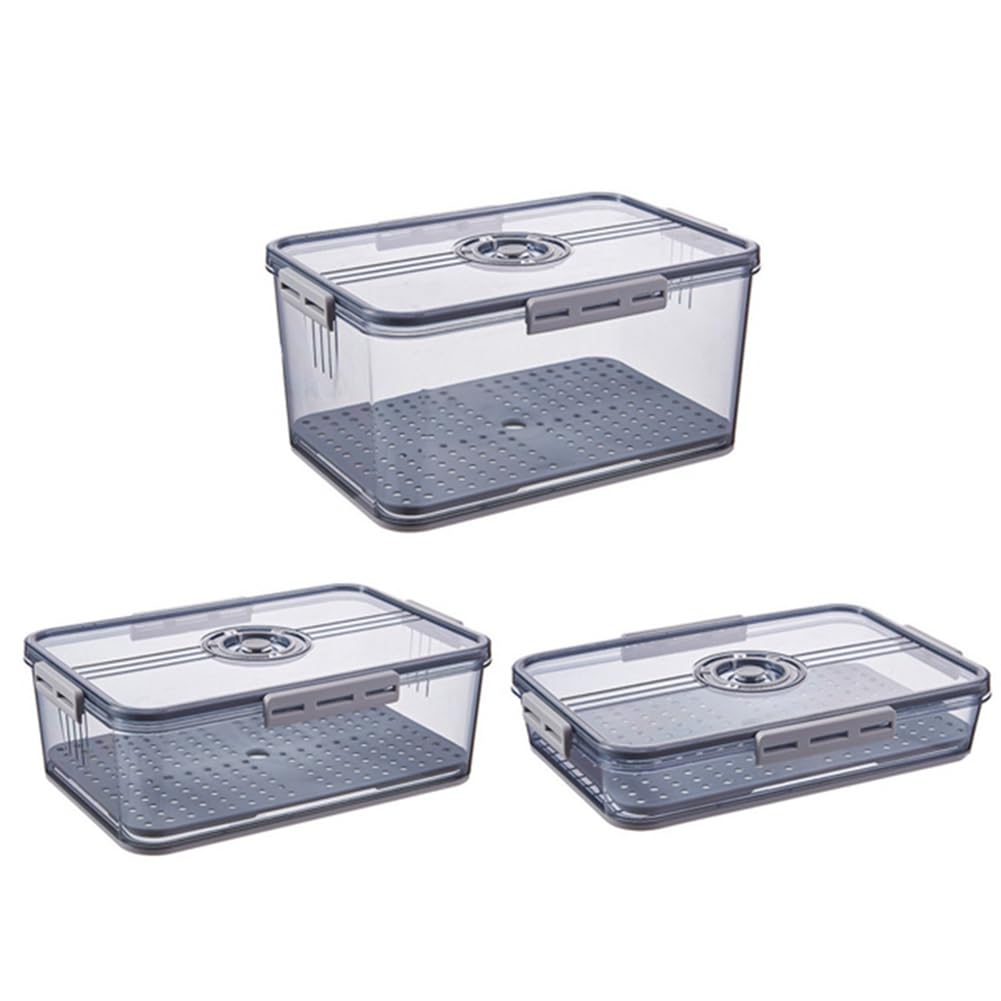 1 juego de caja de conservación de frutas y verduras con huevo cubierto
