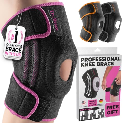 DR. BRACE ELITE Knee Brace with Side Stabilizers & Patella Gel Pads for Maximum Knee Pain Support...