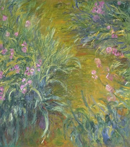 Toile Iris Claude Monet Peinture Murale pour Transformer Chambre Spacieuse