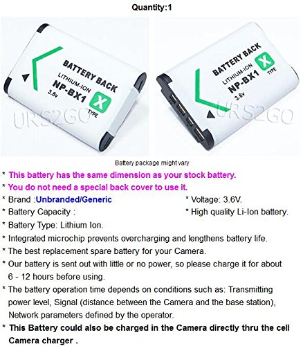 Amazon.com: Long Lasting 1240mAh NP-BX1 Replacement Lithium-ion