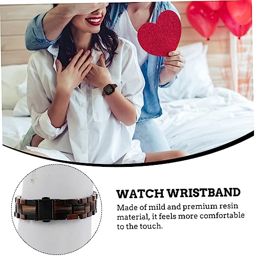 Elegant Resin Watch Band Replacement Strap for Watch Band Tortoise Dress up Accessory2