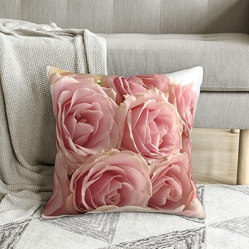 Housse de coussin en velours côtelé imprimé roses 40x40 cm pour salon - 8