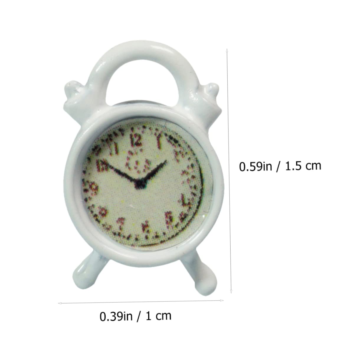 LIOOBO Vintage Mini Alarm Clock 2pcs Small Model Clocks Enhance Boys and Girls' Imagination