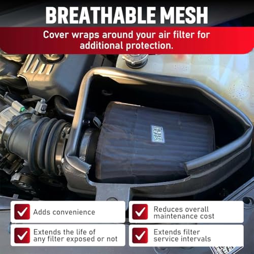 Image of FILTERWEARS Pre-Filter K148K For K&N RU-4740 RE-0930 RE-0950, 22-8033PK