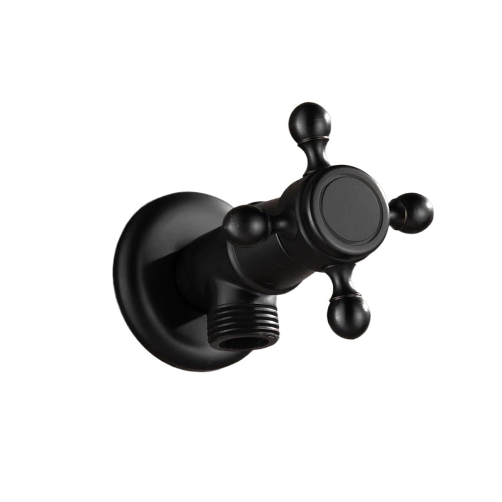 Bvhisehp Men's Jf01b Black Bronze Brass Angle Stop Valve 1/2 Inch Thread Dual Use Water Control Valve