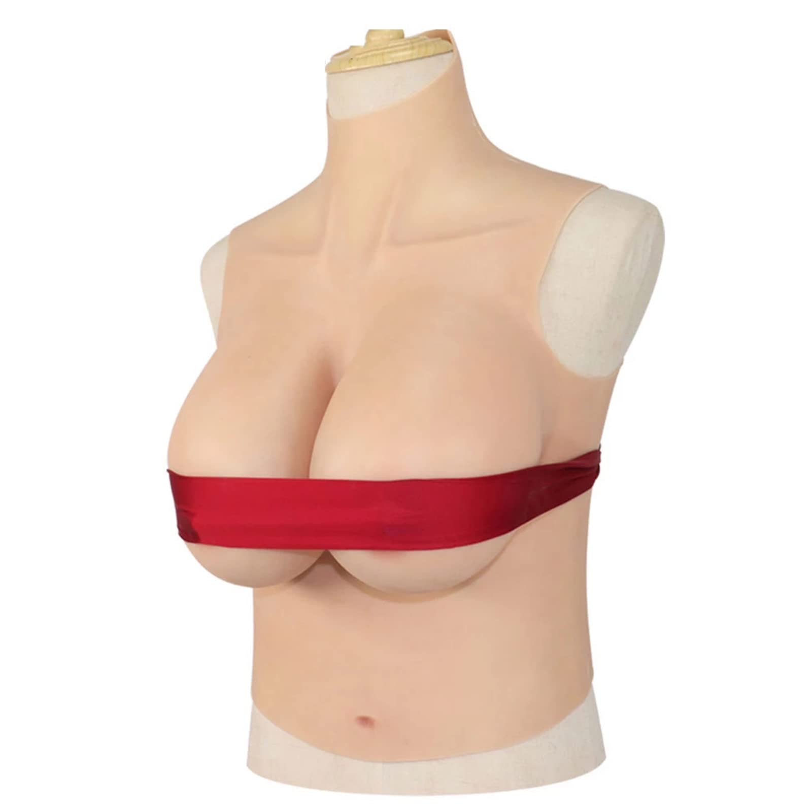 Soutien-gorge Push-up En Silicone Ovale - Taille K, Bande 13XL - Couleur Marron - Neuf
