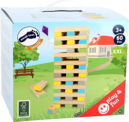 small foot Wackelturm XXL "Active" aus Holz, Outdoor-Familienspiel, ab 3 Jahren, 12027 – Bild 7