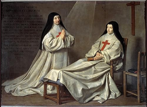 Tableau Philippe de Champaigne Portrait de Catherine Arnauld Impression sur Toile Salon 60x90cm