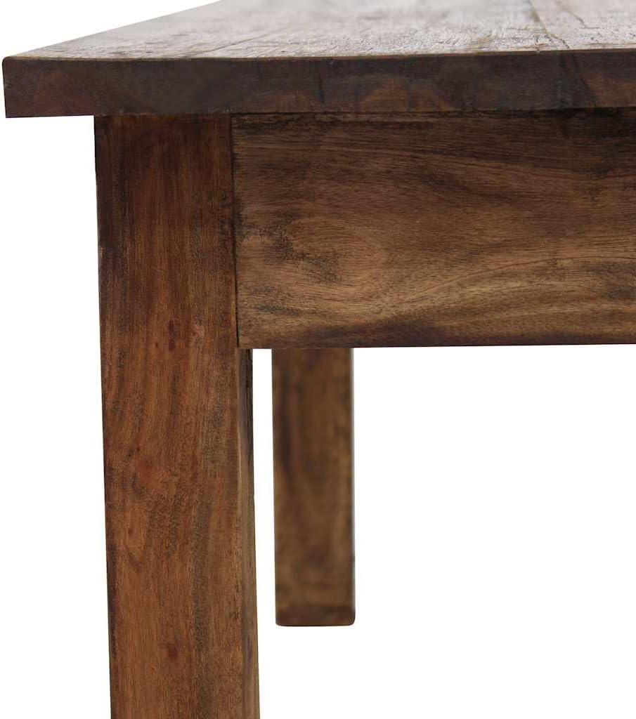 vidaXL Coffee Table Various Shades of Brown Solid Mahogany Wood Medium