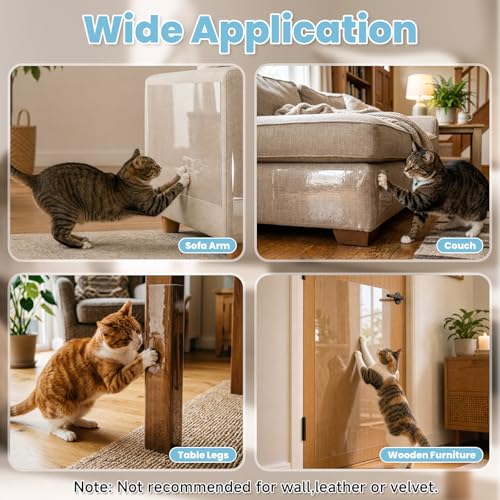 Protection de meubles anti-griffures chat : ruban adhésif canapé