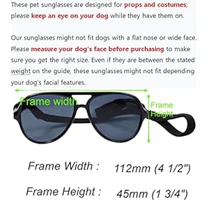   G010-Dog-pet-Costume-Aviator-Sunglasses-for-Medium-Breeds-20-40-lbs-black