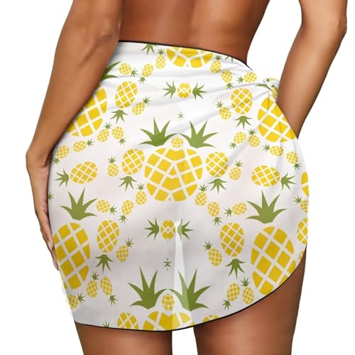 KEIAHUAN Sarong Swimsuit Cover Ups for Women Beach Cover Up Skirt Chiffon Swimsuit Sarongs Wraps Side Tie-Up Swimwear2