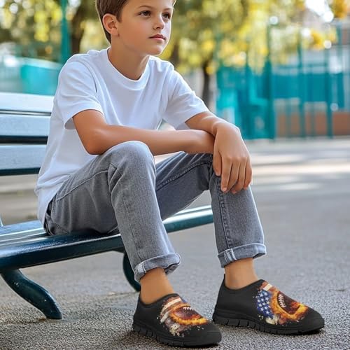 Kids Slip On Shoes Casual Shoes Sport Themed Tennis Shoes for Girls4