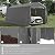 Outsunny 10' x 20' Carport Portable Garage, Heavy Duty Storage Tent, Patio Storage Shelter w/Anti-UV PE Cover and Double Zipper Doors, for Motorcycle Bike Garden Tools, Gray