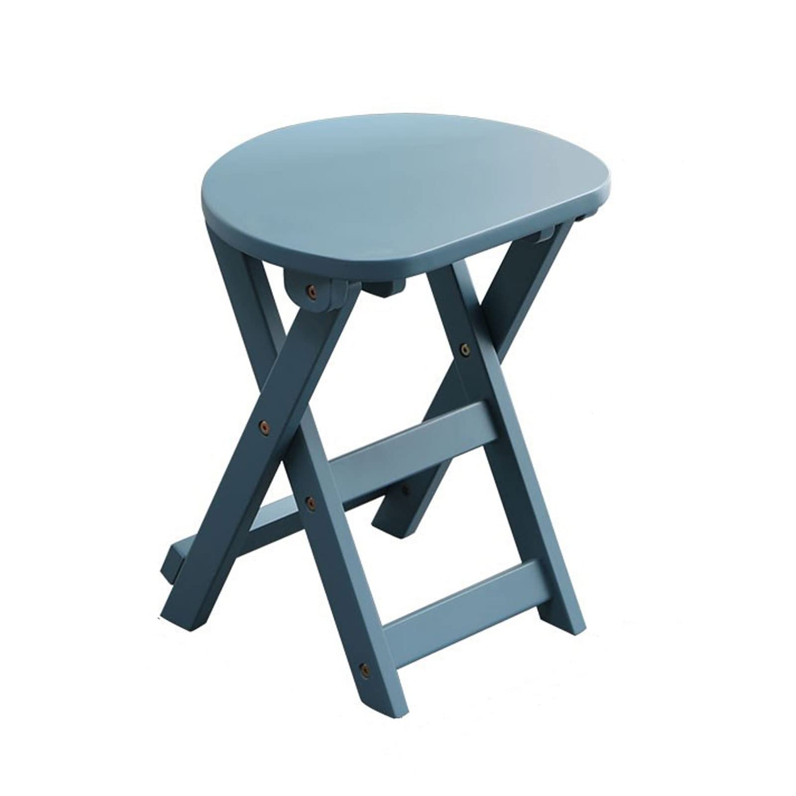 Tabouret de bar pliable bleu pour gagner de la place dans la cuisine