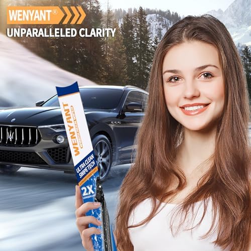 Wenyant 26"+19" Compatible with Tesla Model 3 2017-2021 Front Windshield Wiper Blades for My Car Original Equipment Automotive Replacement (Set of 2) - 5