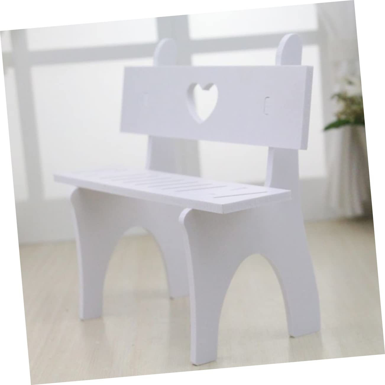 FELTECHELECTR Doll Accessories 3pcs Plastic Mini Stool Hanging Legs Doll Display Chair Decorative