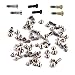 Afeax Compatible Full Screw Set Replacment with Bottom Pentalobe Screws for iPhone 6 Plus Space Grey/Silver/Gold