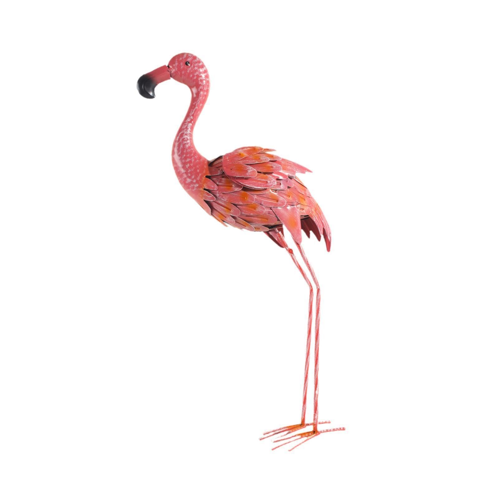 KTUXZCI Flamingo Statue Garden Accessories Iron Decor Unique Craftsmanship Transforming Landscape Into Stunning Gardens Garden Sculpture Animal Figurine