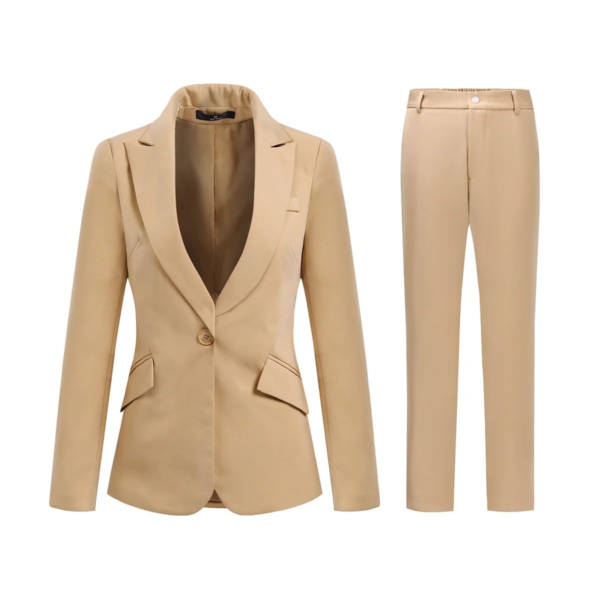 YUNCLOS Womens Formal Two Piece Office Lady Suit Set Work Blazer Jacket Pant