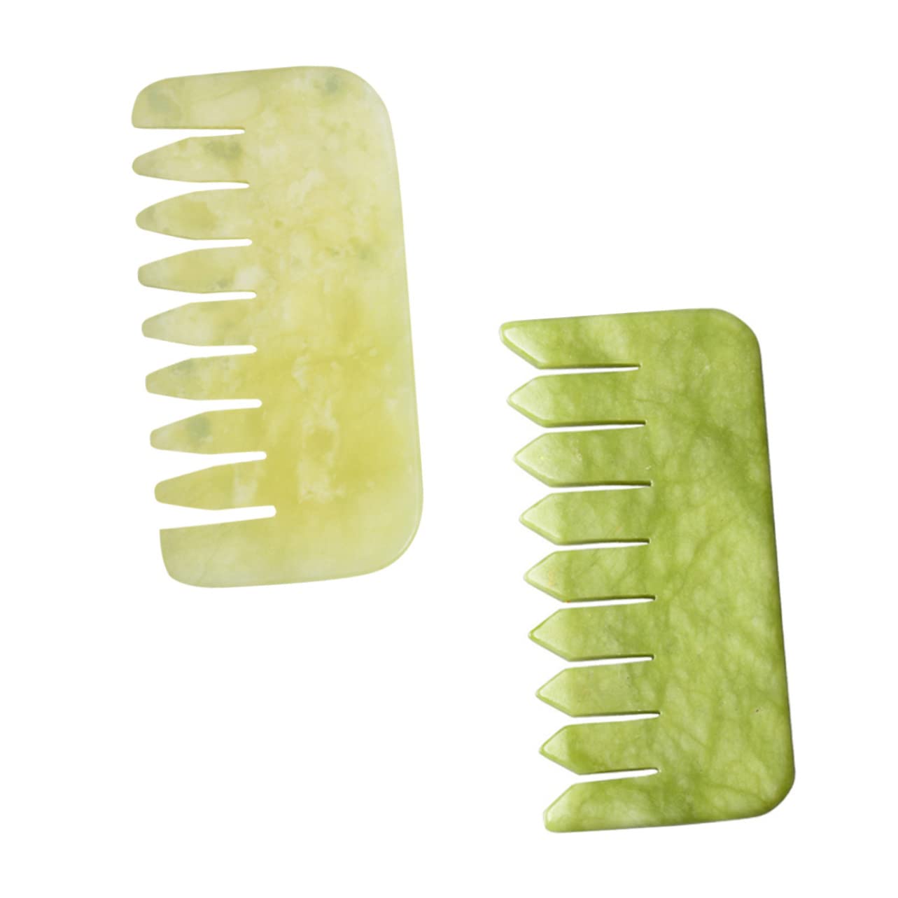 2 Set Pettine Massaggiante Massaggiatore Per Capelluto Portatile Gua Rilassamento E Dei Per Uso 2 Pezzi * 2