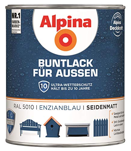 Wilckens Buntlack seidenglänzend RAL 5010 Enzianblau 750 ml 2 Wilckens Buntlack seidenglänzend RAL 5010 Enzianblau 750 ml