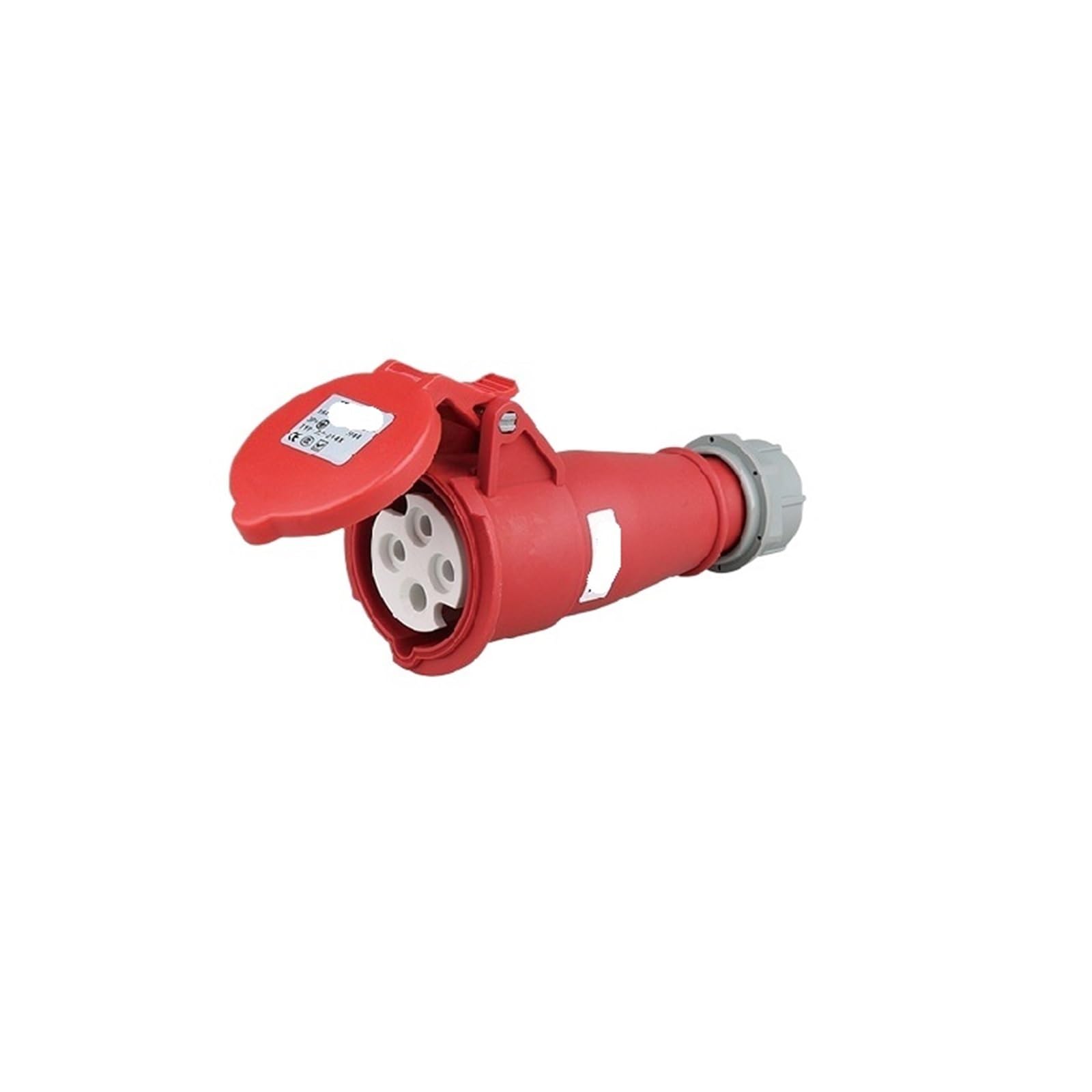 Enchufe industrial de 4 pines 16A con aislamiento IP44 impermeable para talleres