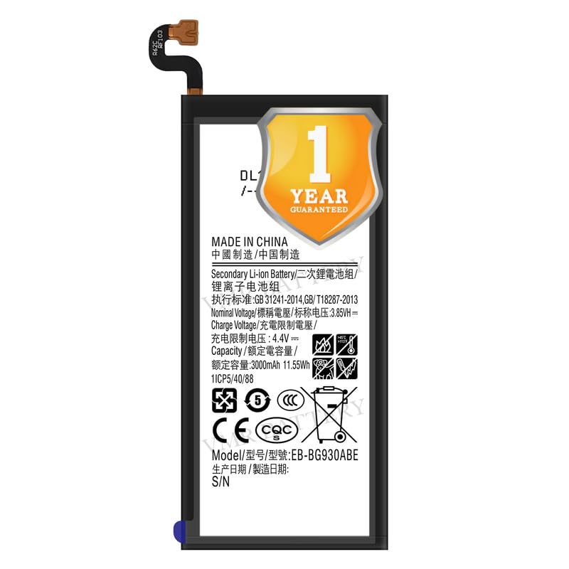 Image of Original EB-BG930ABE Battery Compatible for Samsung Galaxy S7 (SM-G930F) - (3000mAh) - 1 Year Warranty K7