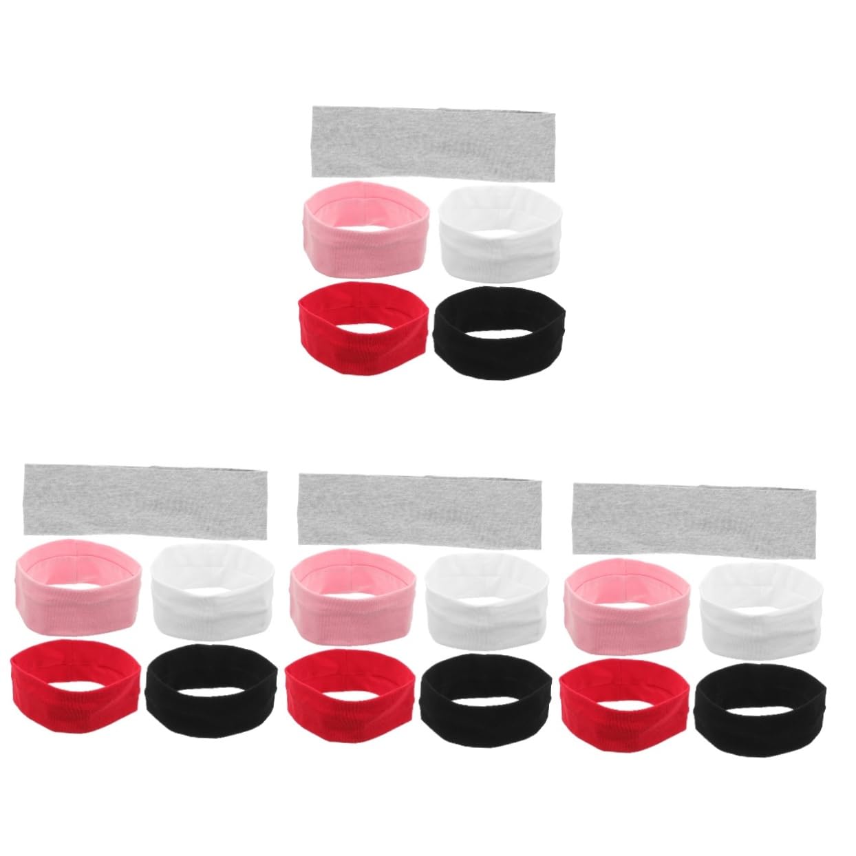 20stücke Sport Stirnbänder Atmungsaktive Elastische Fitness Kopfbänder Für Yoga Laufen Und Workout Feuchtigkeitsableitendes Material Farben