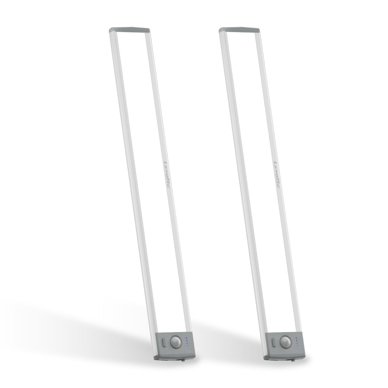 LEPOTEC Confezione da 2 luci da incasso, 88 LED con sensore di movimento per interni, 2200 mAh, ricaricabili sotto il bancone, luci magnetiche a batteria, luci notturne per cucina, camera da letto