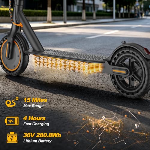 Image of Electric Scooter Adults & Kids,350 /250W Powerful Motor,15 /10 Miles,19 /9 Mph,8.5 /6.5 inch E Scooter with LCD Display