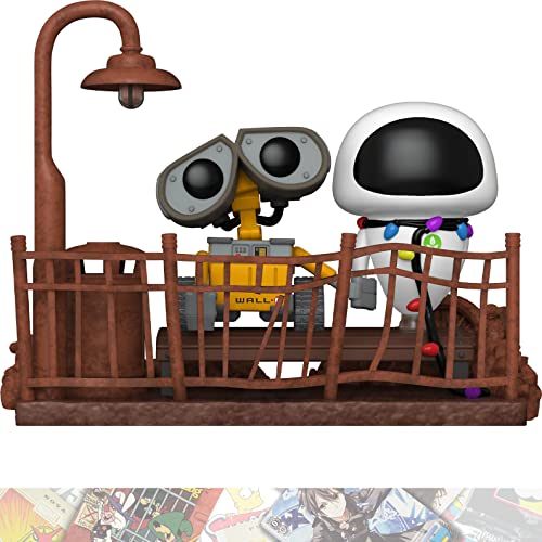 W A L L -E &Amp; Eve: P O P ! Movie Moment Vinyl Figurine Bundle With 1 Compatible Theme Trading Card (1119-57653)