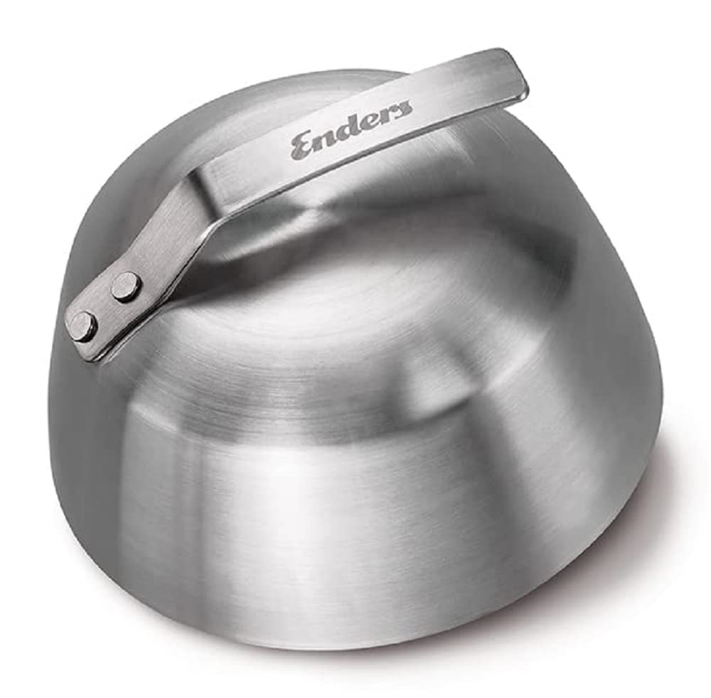 Enders Campana per Hamburger Enders, Cloche, Coperchio in Acciaio Inossidabile per Burger - Melting Dome per Hamburger, verdure o pesce - Accessorio BBQ per griglia