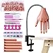 Produktbild BenkerEsti Übungshand für Acrylnägel, Mannequin-Hände für Nägel, Übung, Nageltraining, Übungshand-Set, silberfarben