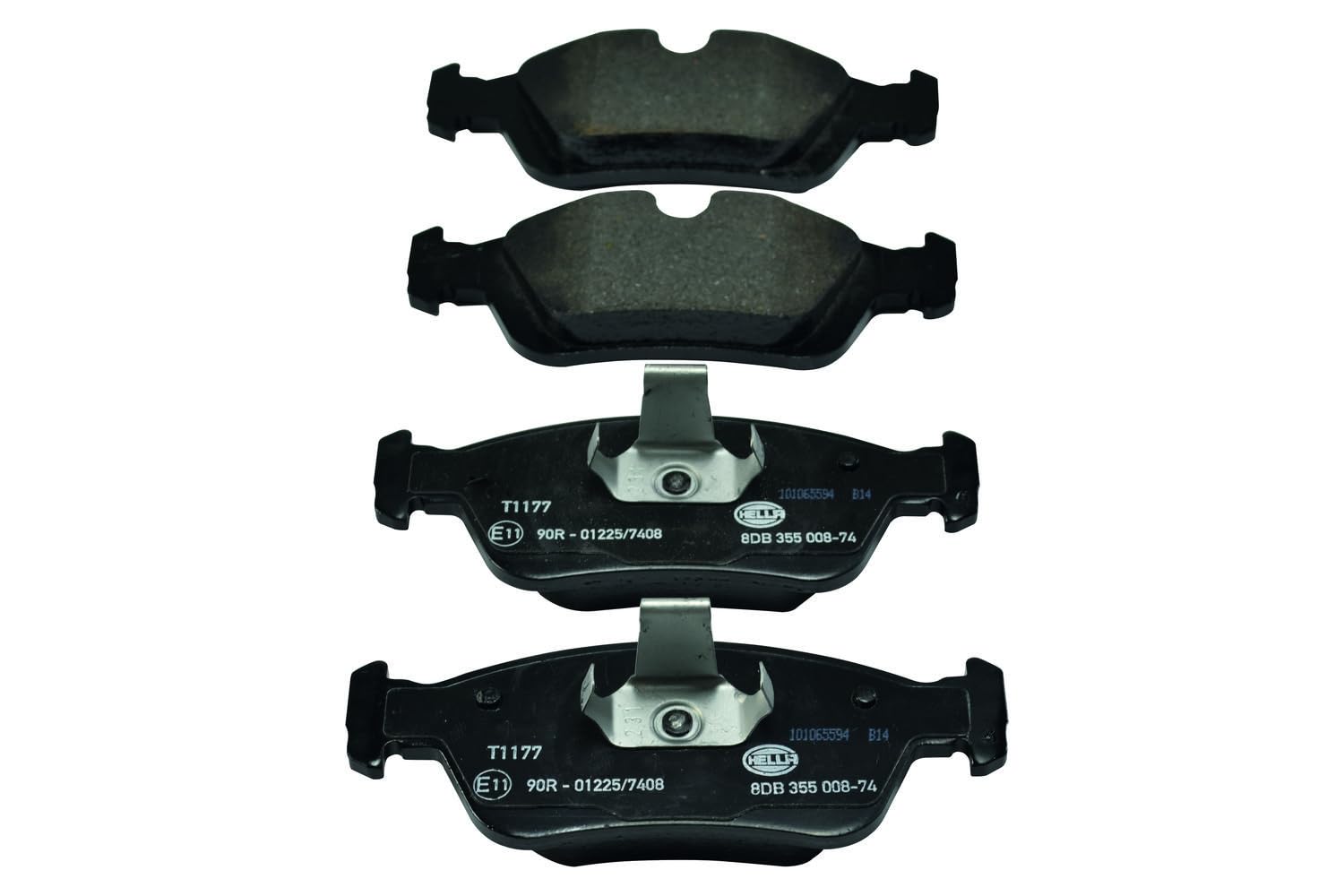 HELLA 8DB 355 008-741 Brake pad set - prepared for wear indicator - T1177 - for e.g. ALPINA / BMW / WIESMANN