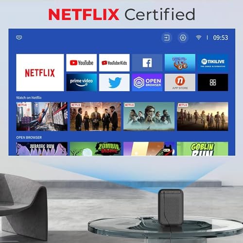 WANBO TT Fully Automatic 14900L Netflix Certified Dolby Projector for Home | Native 1080P Full HD 4K HDR | 650 ANSI | Dust Proof Engine | 4D... - Image 3