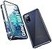 Nother Wishcover Hülle für Samsung Galaxy S20 FE Magnetisch Handyhülle 360 Grad Komplett Schutz Cover Stark Magnetisch 9H Gehärtetes Glas Metall Flip Case, Blau
