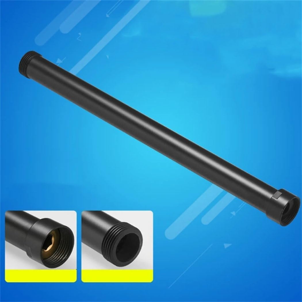 Black Shower Extend Pipe 30Cm Length Shower Mixer Pipe Brass Shower Pipes Bath