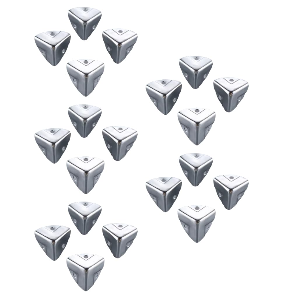 Osmond Robust Metal & Wooden Edge Guard Covers, 20pc - Perfect for Wine Box and Flight Case Corners